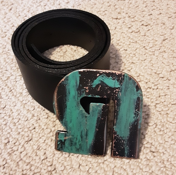 Burton Other - BURTON NIXON BLACK LEATHER BELT/ BUCKLE